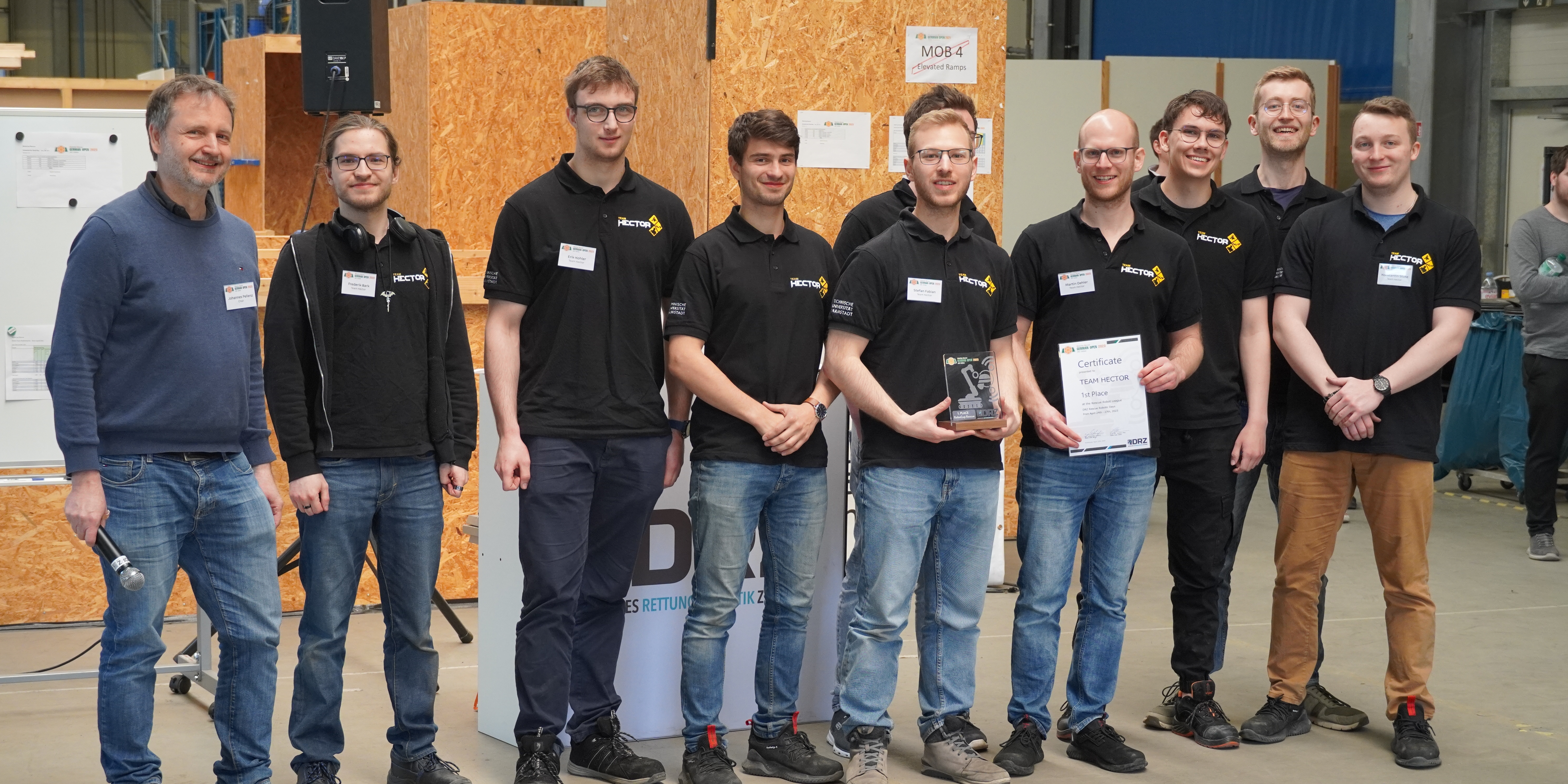 Team Hector gewinnt Rettungsrobotik-Wettbewerb am Deutschen Rettungsrobotik-Zentrum